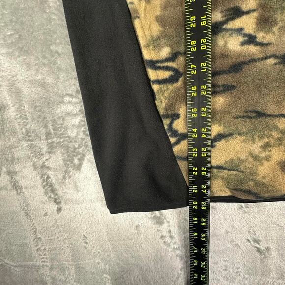 Deadstock Volcom Error 92 Dark Khaki Camo 1/4-zip Fleece Pullover Sweatshirt M - Picture 7 of 7